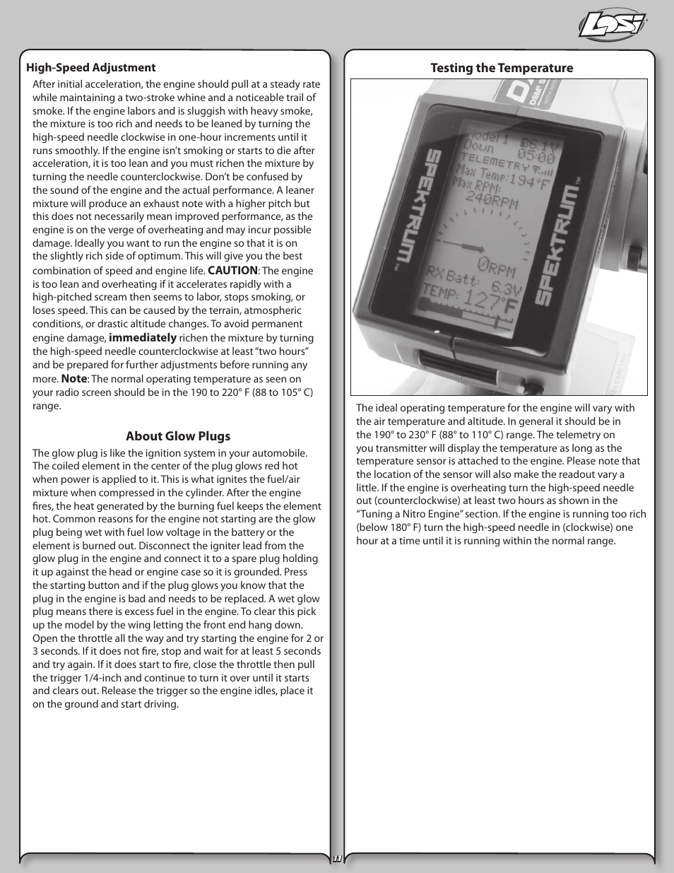 Losi LOSB0126 User Manual | Page 11 / 24