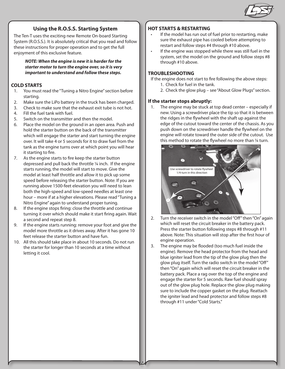 Losi LOSB0126 User Manual | Page 12 / 24