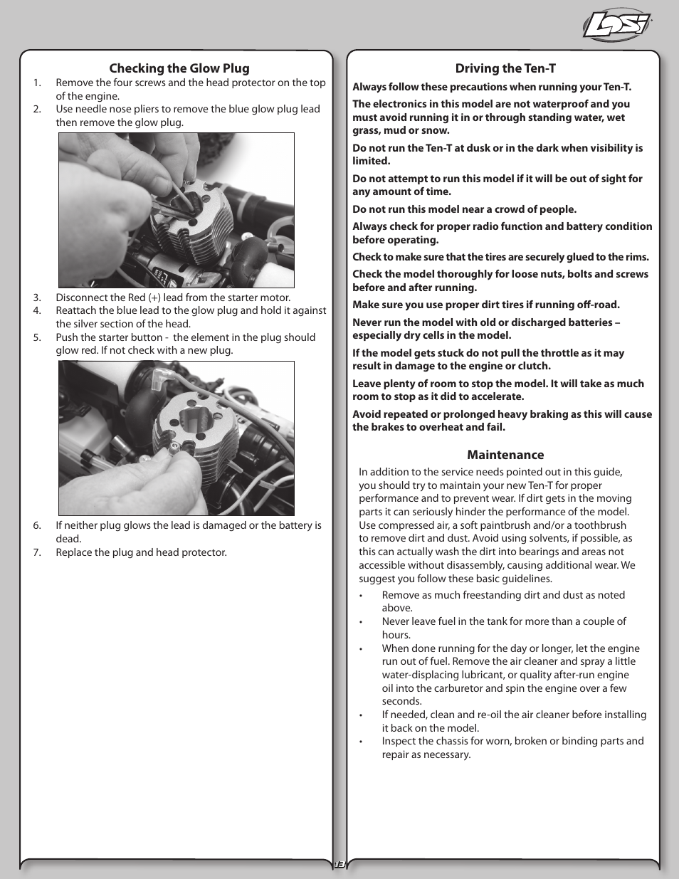 Losi LOSB0126 User Manual | Page 13 / 24