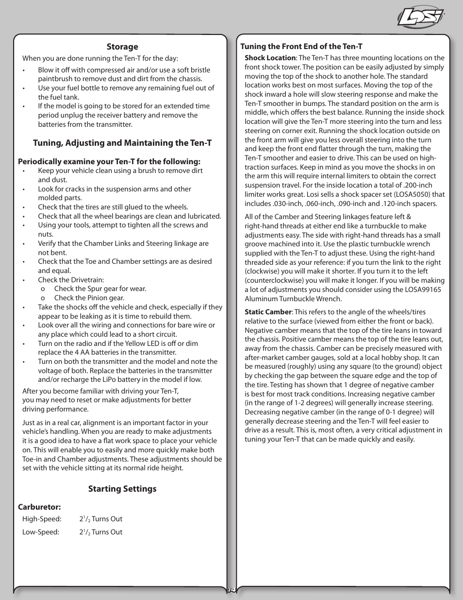 Losi LOSB0126 User Manual | Page 14 / 24