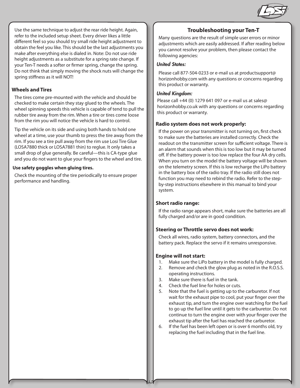 Losi LOSB0126 User Manual | Page 16 / 24