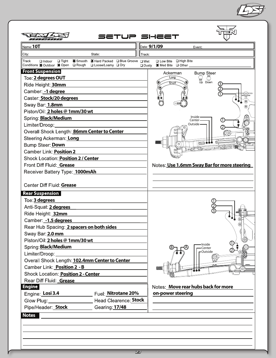 Losi LOSB0126 User Manual | Page 23 / 24
