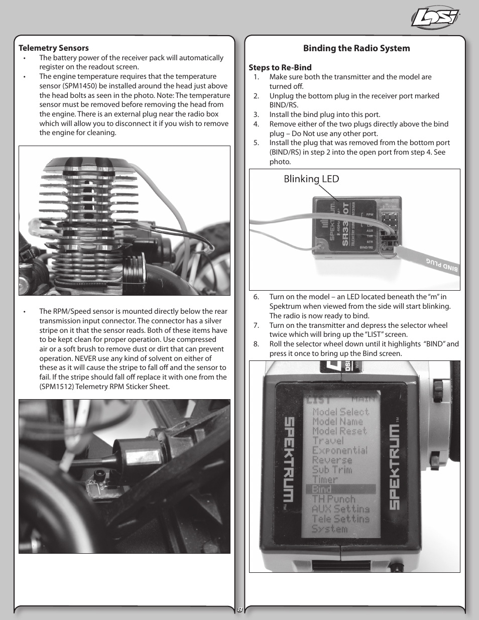 Losi LOSB0126 User Manual | Page 8 / 24