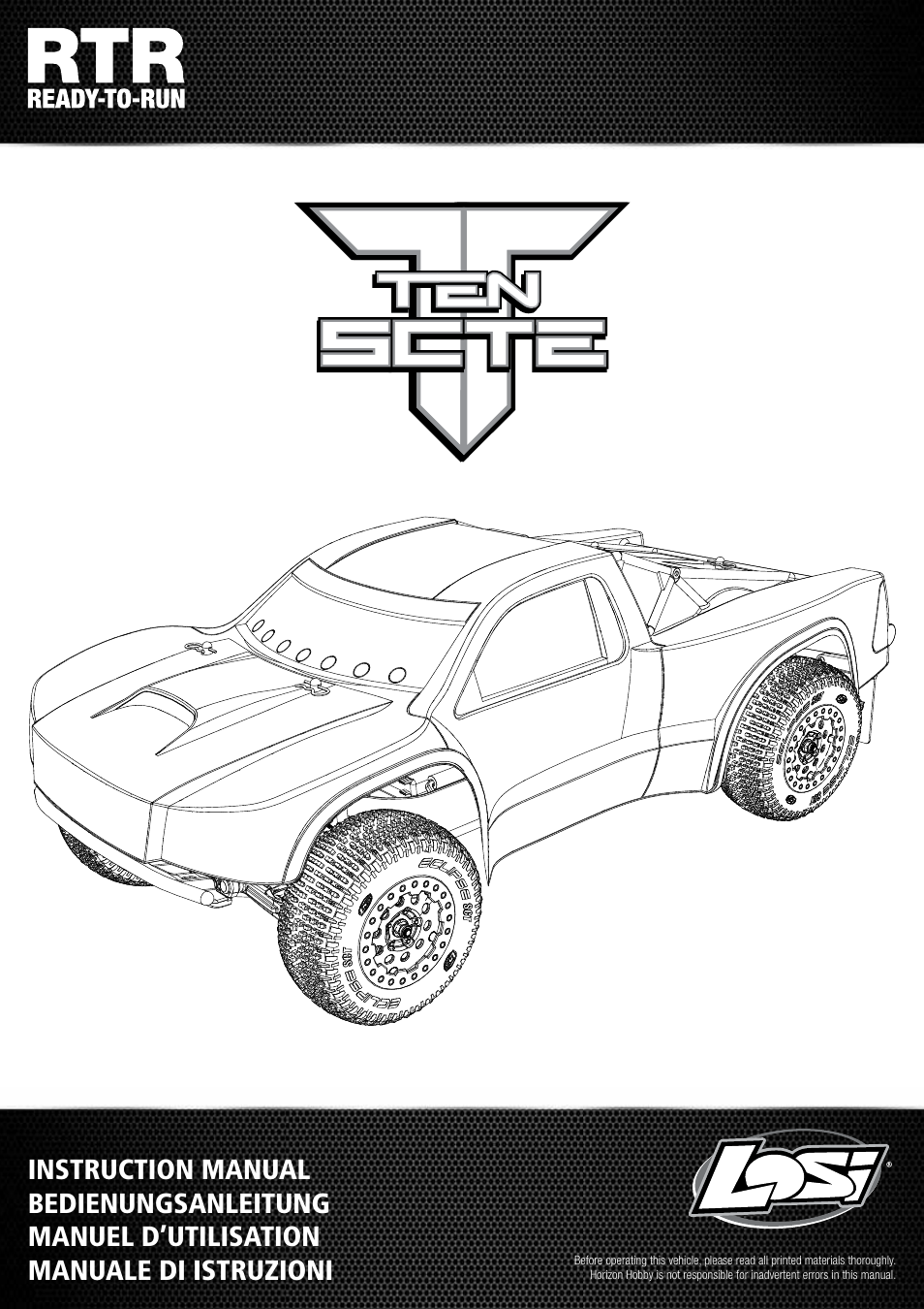Losi LOSB0128 User Manual | 52 pages