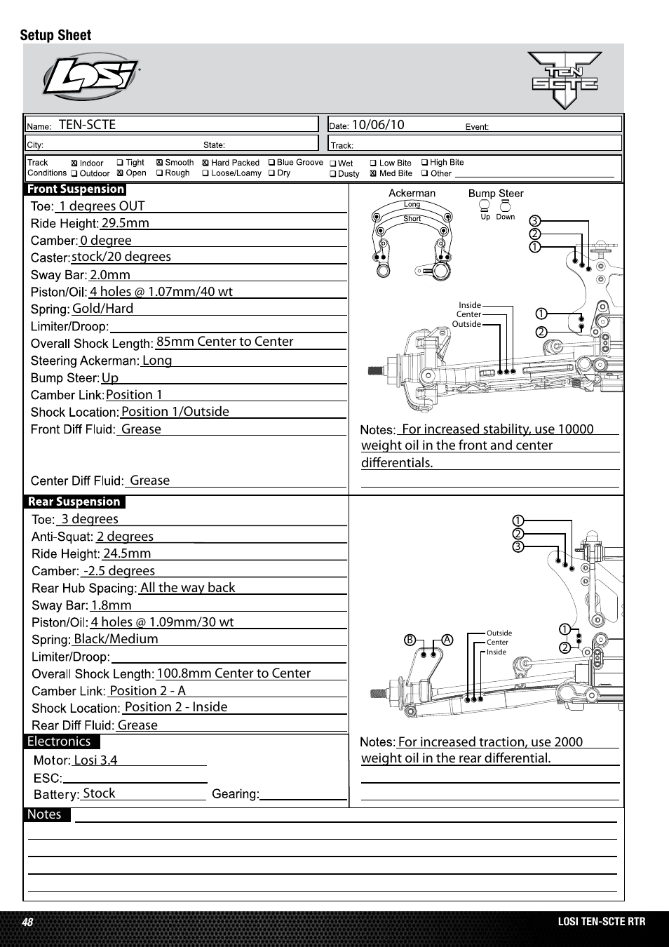 Losi LOSB0128 User Manual | Page 48 / 52