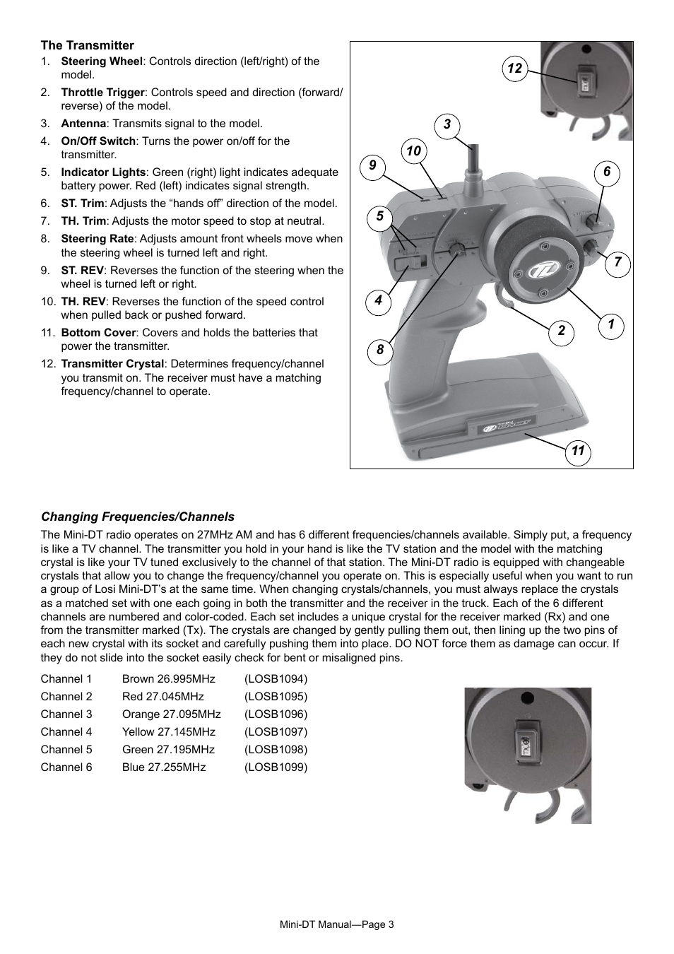 Losi LOSB0202T3 Manual User Manual | Page 3 / 8