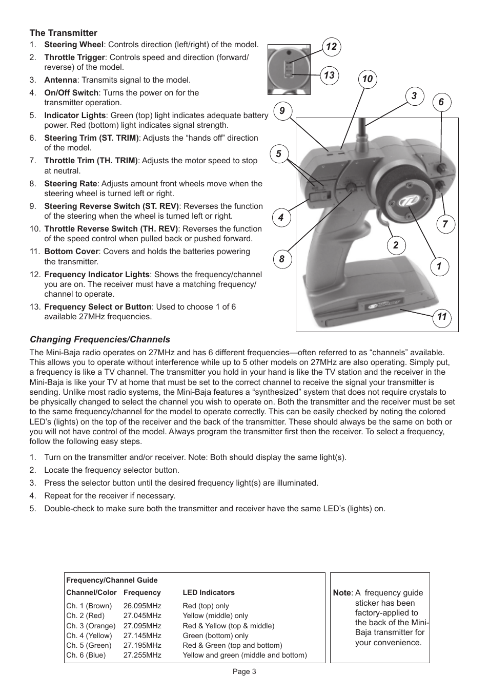 Losb0203mini-baja_manual 3.pdf | Losi LOSB0203 Manual User Manual | Page 3 / 8