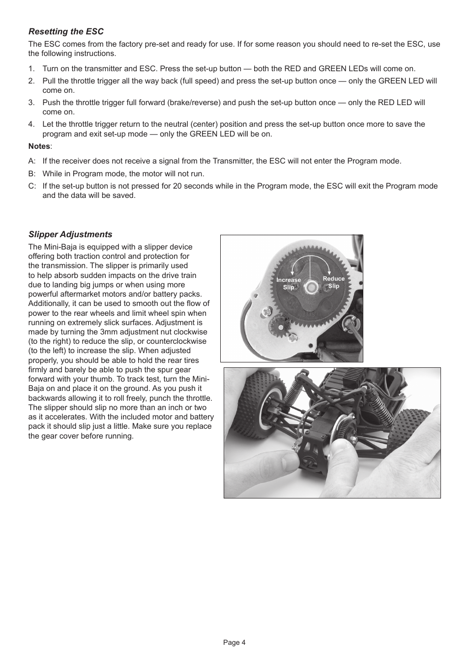 Losb0203mini-baja_manual 4.pdf | Losi LOSB0203 Manual User Manual | Page 4 / 8
