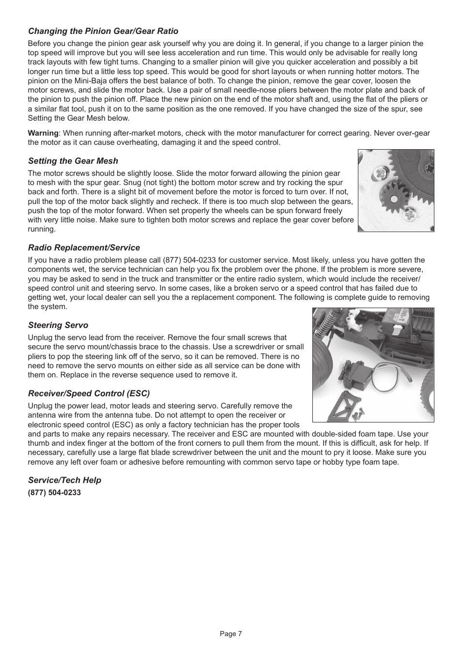 Losb0203mini-baja_manual 7.pdf | Losi LOSB0203 Manual User Manual | Page 7 / 8
