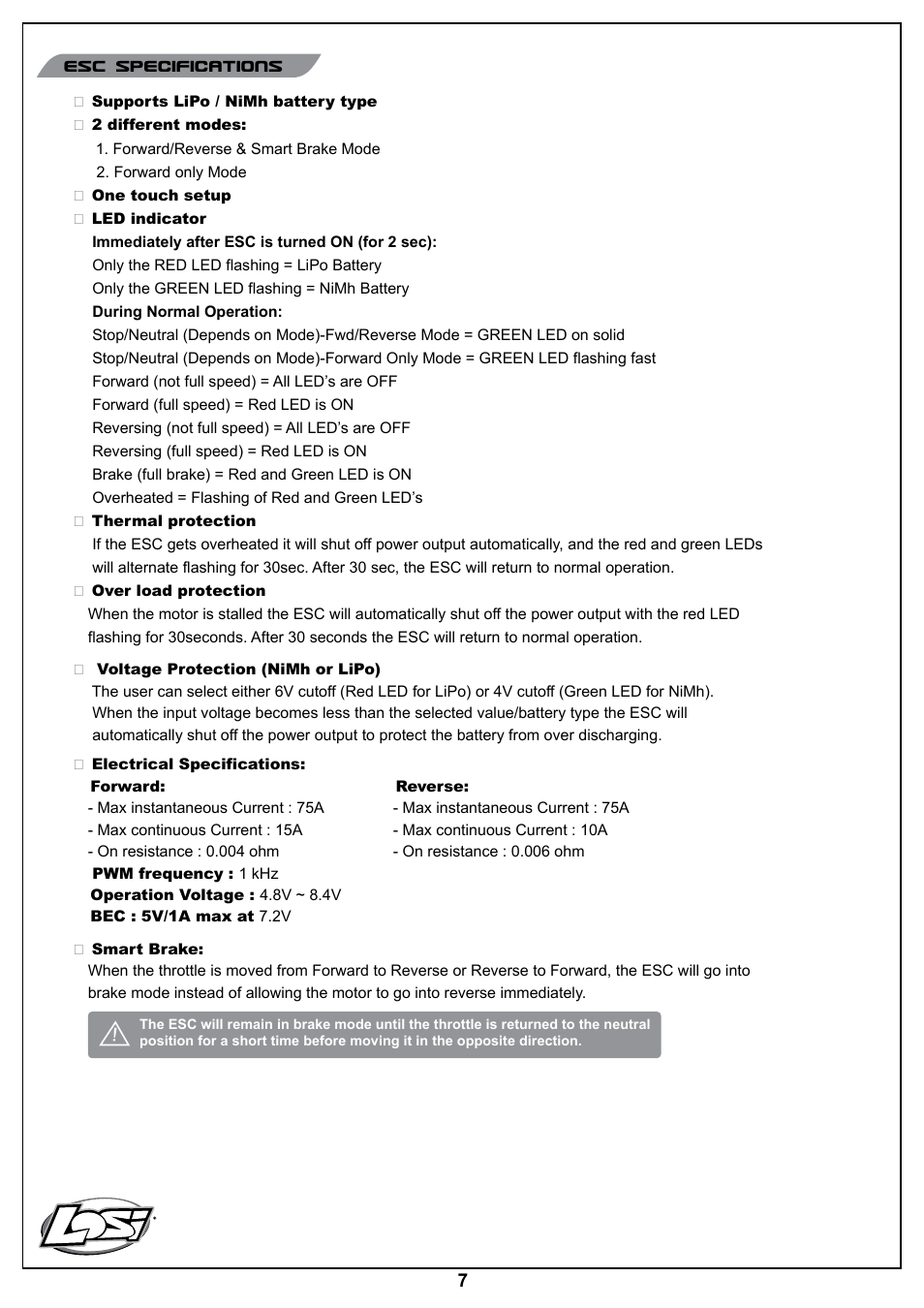 Losi LOSB0206BD Manual User Manual | Page 7 / 16
