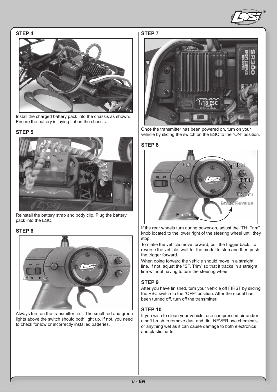 Losi LOSB0209 User Manual | Page 6 / 20