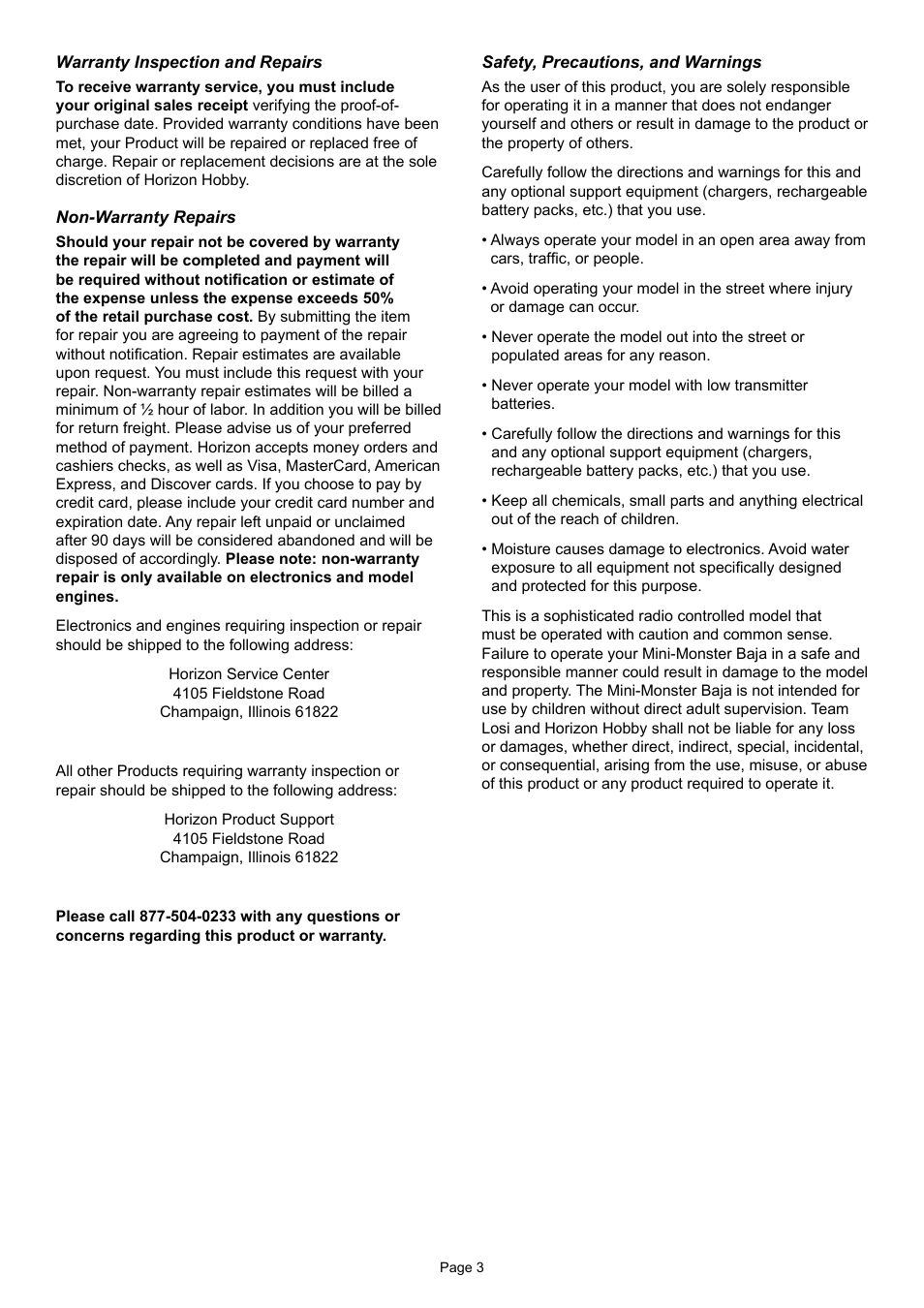 Losb0218_mmb-operations_guide_lores 3.pdf | Losi LOSB0218 Manual User Manual | Page 3 / 13