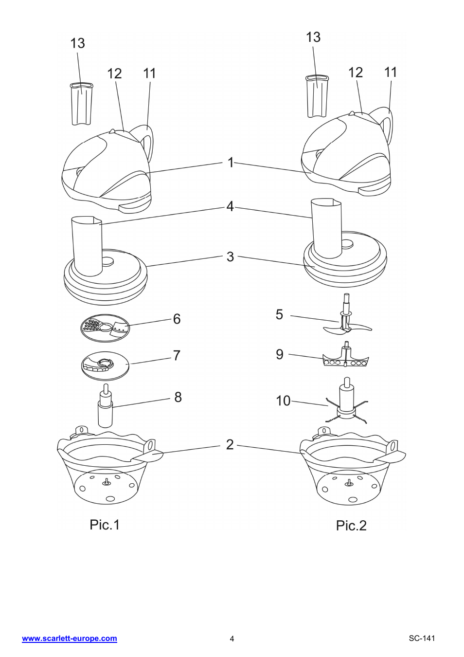 Scarlett SC-141 User Manual | Page 4 / 20