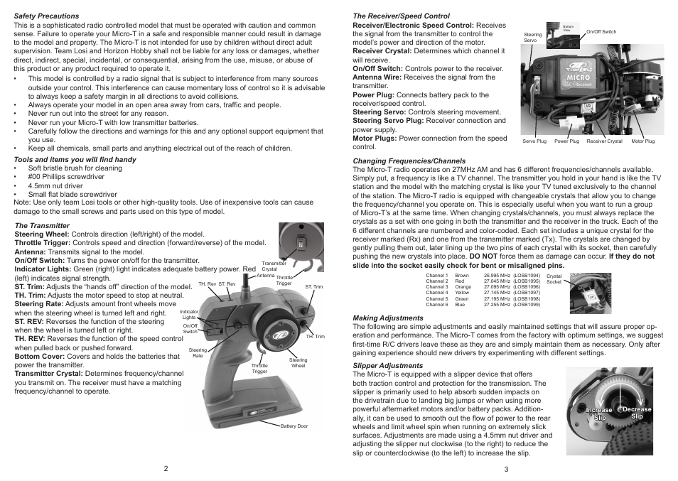 Losi LOSB0230T3 User Manual | Page 2 / 5