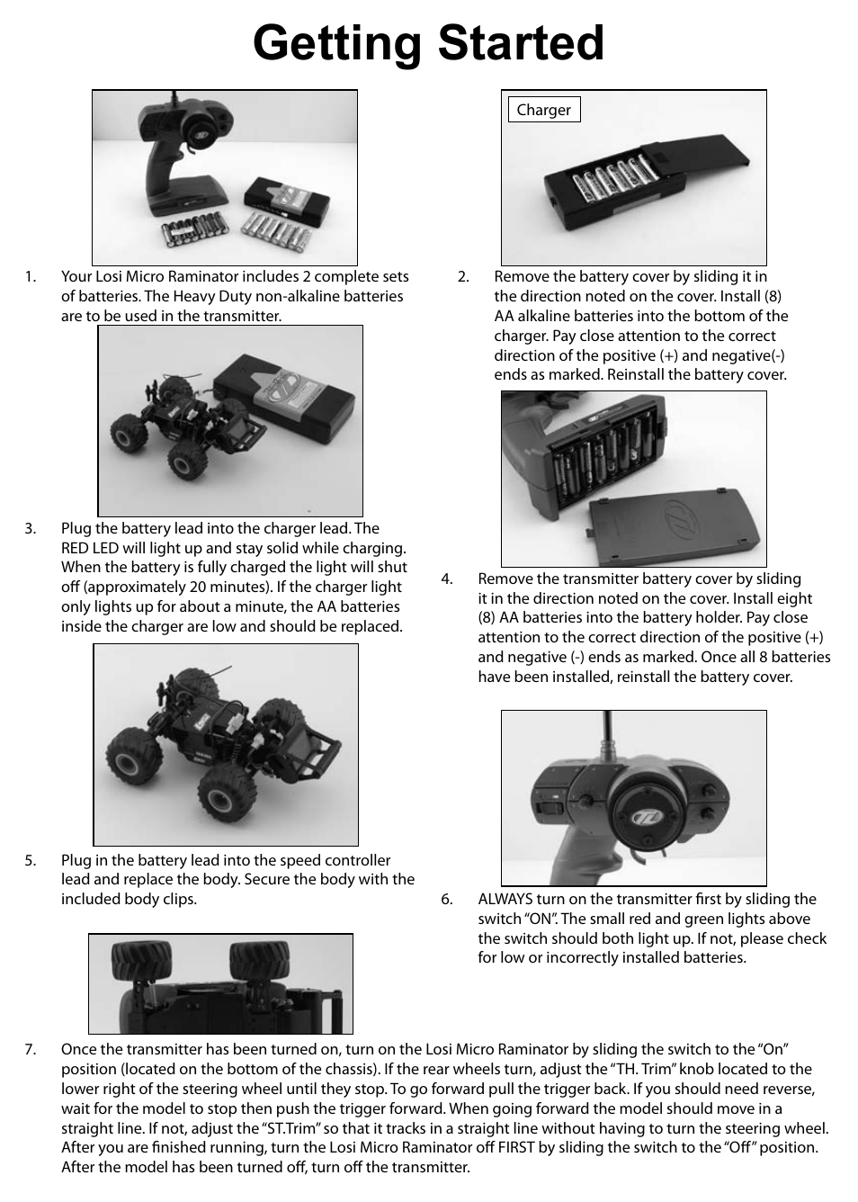 Losi LOSB0235 Getting Started User Manual | 1 page