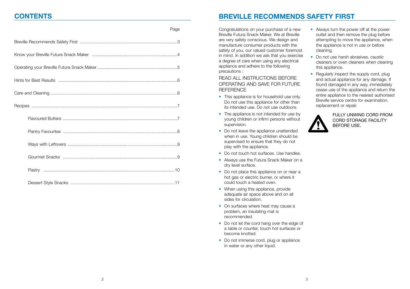 Breville SG4000 User Manual | Page 2 / 6