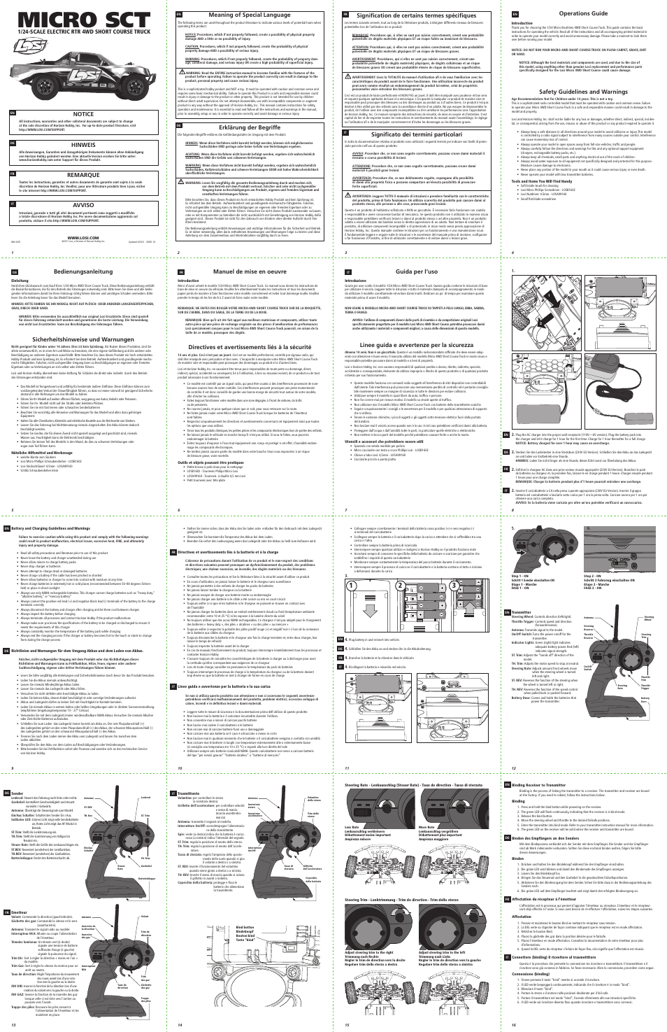 Losi LOSB0242T2 Manual User Manual | 3 pages