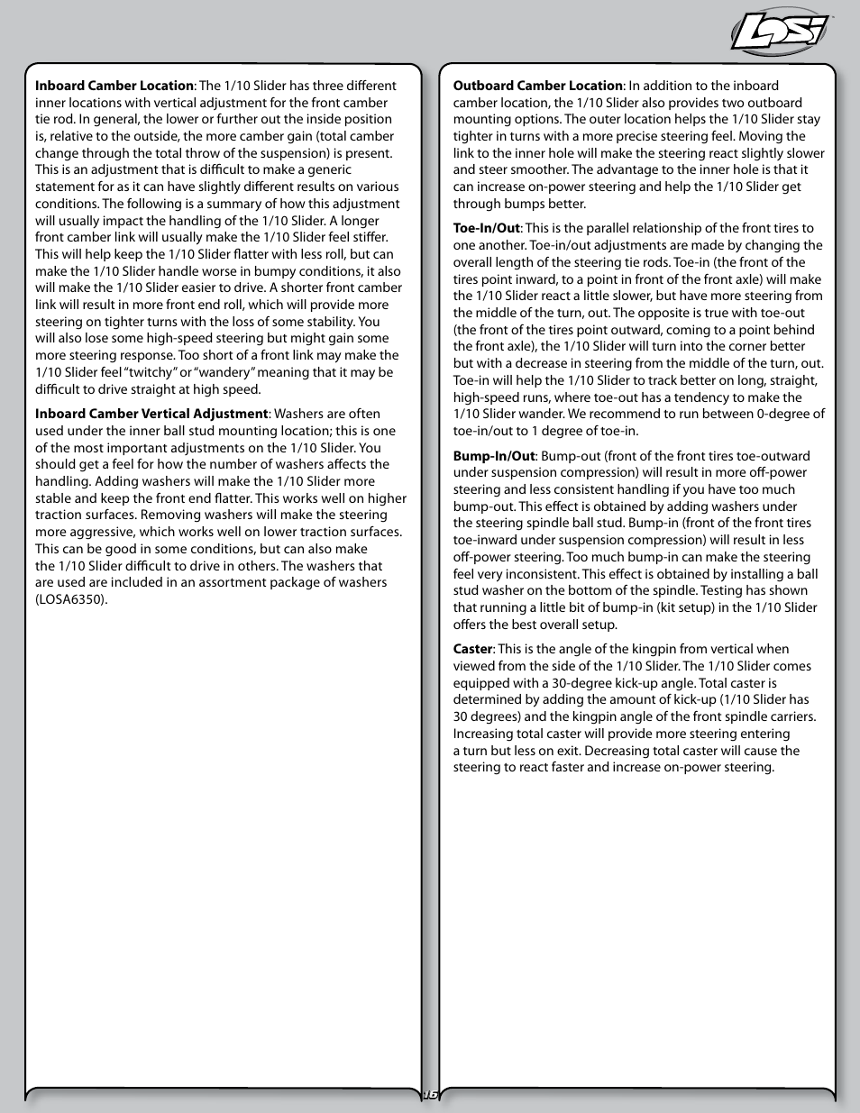 Losi LOSB0290 User Manual | Page 16 / 32