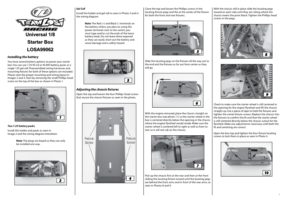 Losi LOSA99062 User Manual | 4 pages