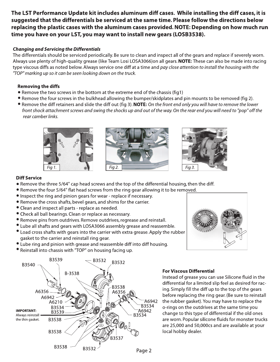 Losi LOSB0014 User Manual | Page 2 / 8