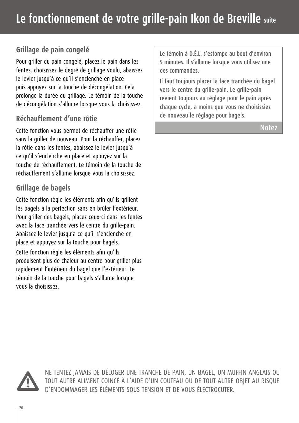 Breville CT75XL/A User Manual | Page 21 / 36