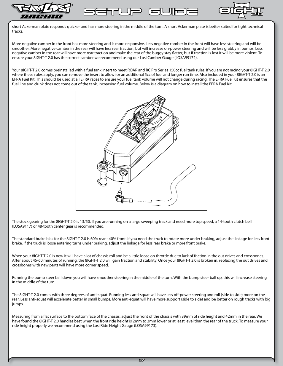 Setup guide | Losi LOSA0805 User Manual | Page 42 / 44