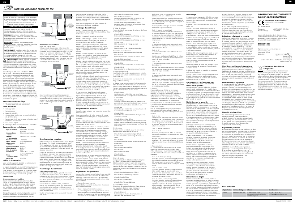 Losi LOSB9504 User Manual | Page 3 / 4