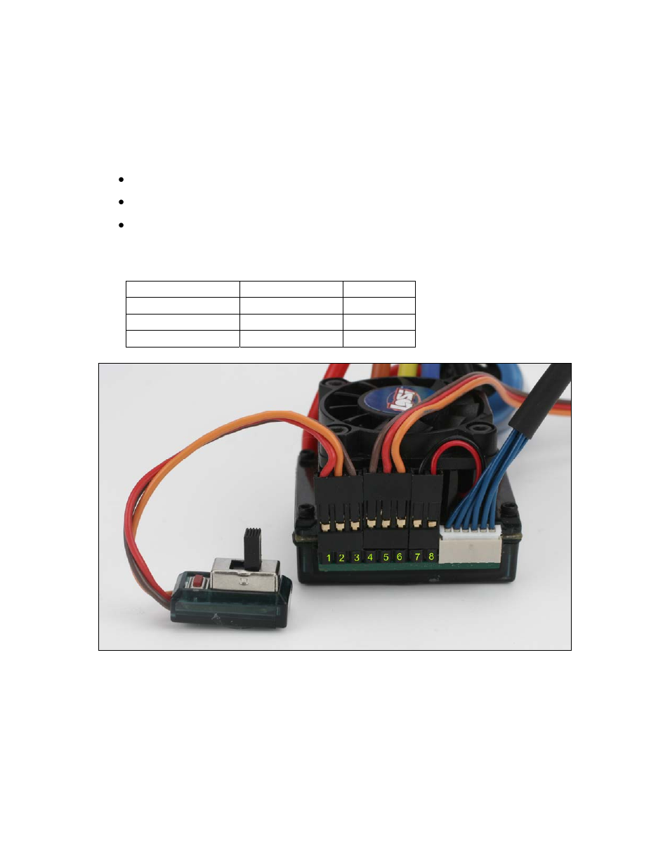 Losi Brushless ESC User Manual | 1 page