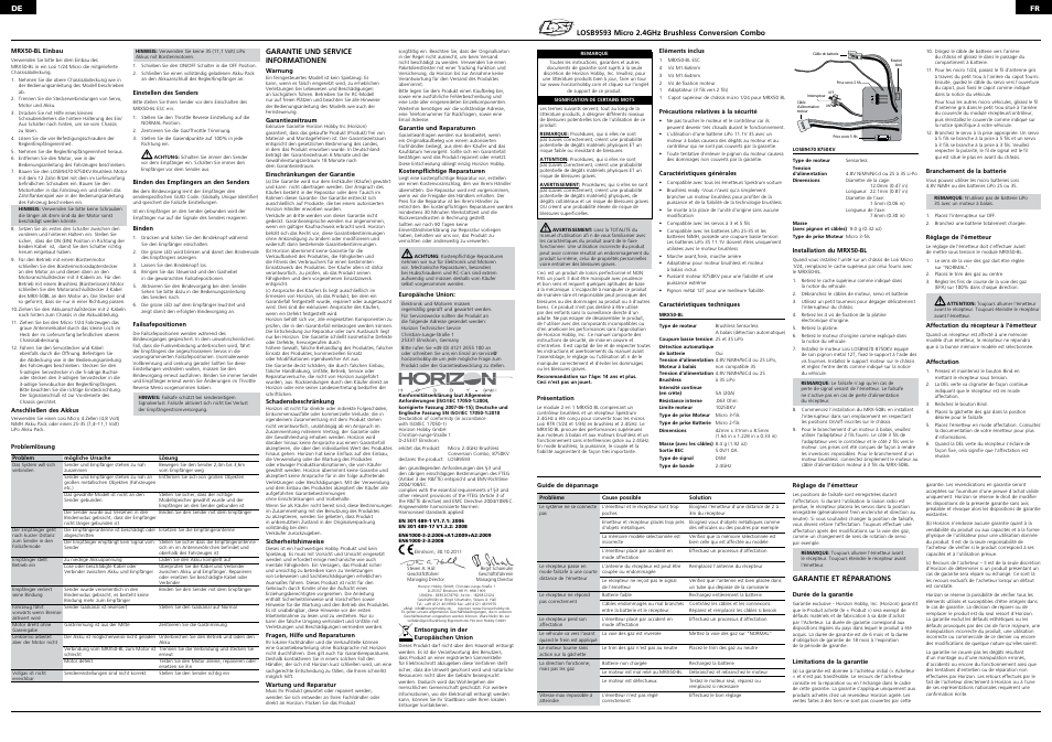 Losi LOSB9593 User Manual | Page 2 / 3