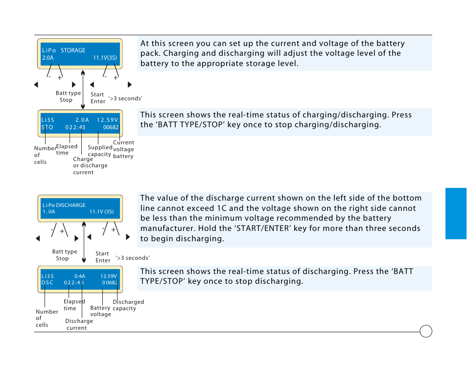 Discharging a lithium battery | Losi LOSB9606 User Manual | Page 21 / 37