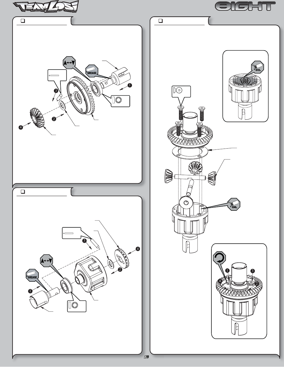 8ight manual part2.pdf, Bag d, Step d-01 | Step d-03, Step d-02 | Losi LOSK0800 User Manual | Page 16 / 46