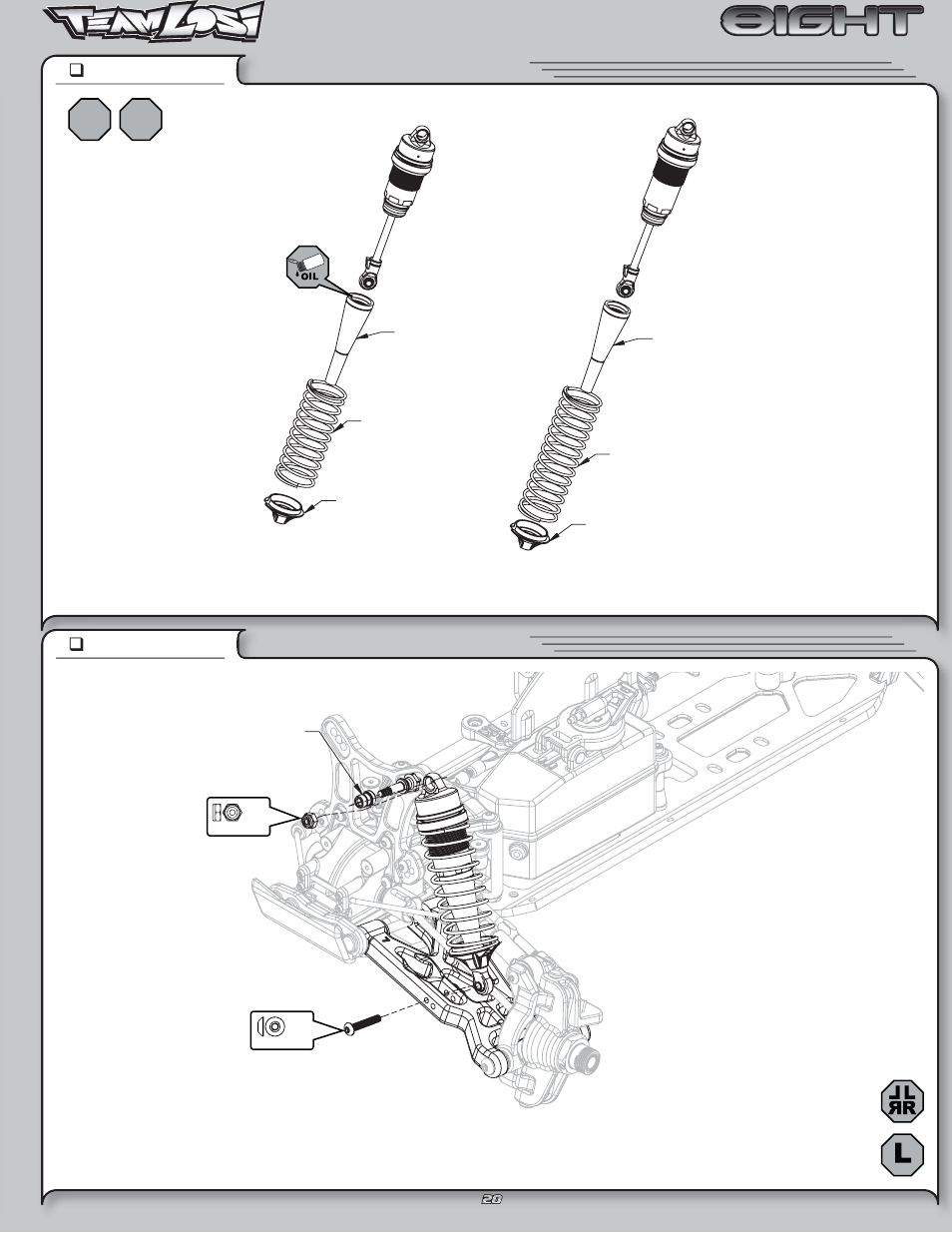 Bag e, X2 x2, Step e-02 | Step e-03 | Losi LOSK0800 User Manual | Page 23 / 46