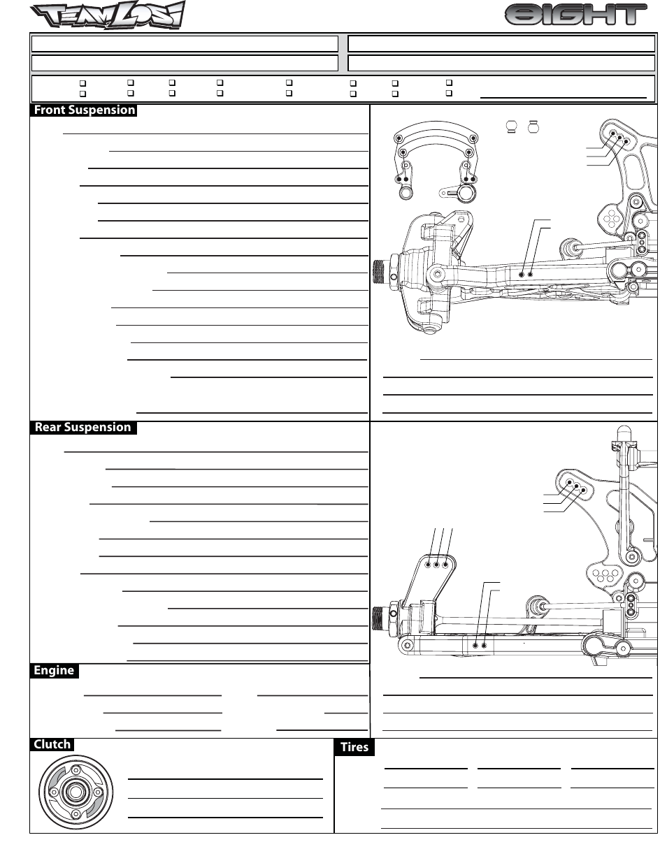 Kit setup | Losi LOSK0800 User Manual | Page 44 / 46