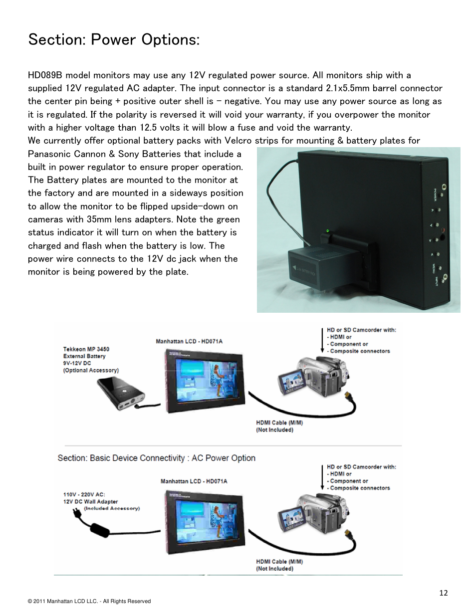 Manhattan LCD HD089B&C Version 1 User Manual | Page 12 / 14