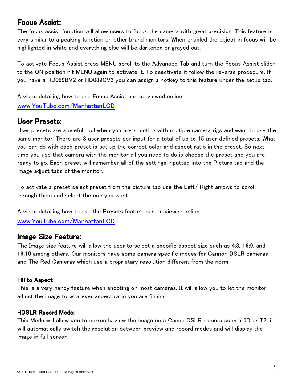 Manhattan LCD HD089B&C Version 1 User Manual | Page 9 / 14