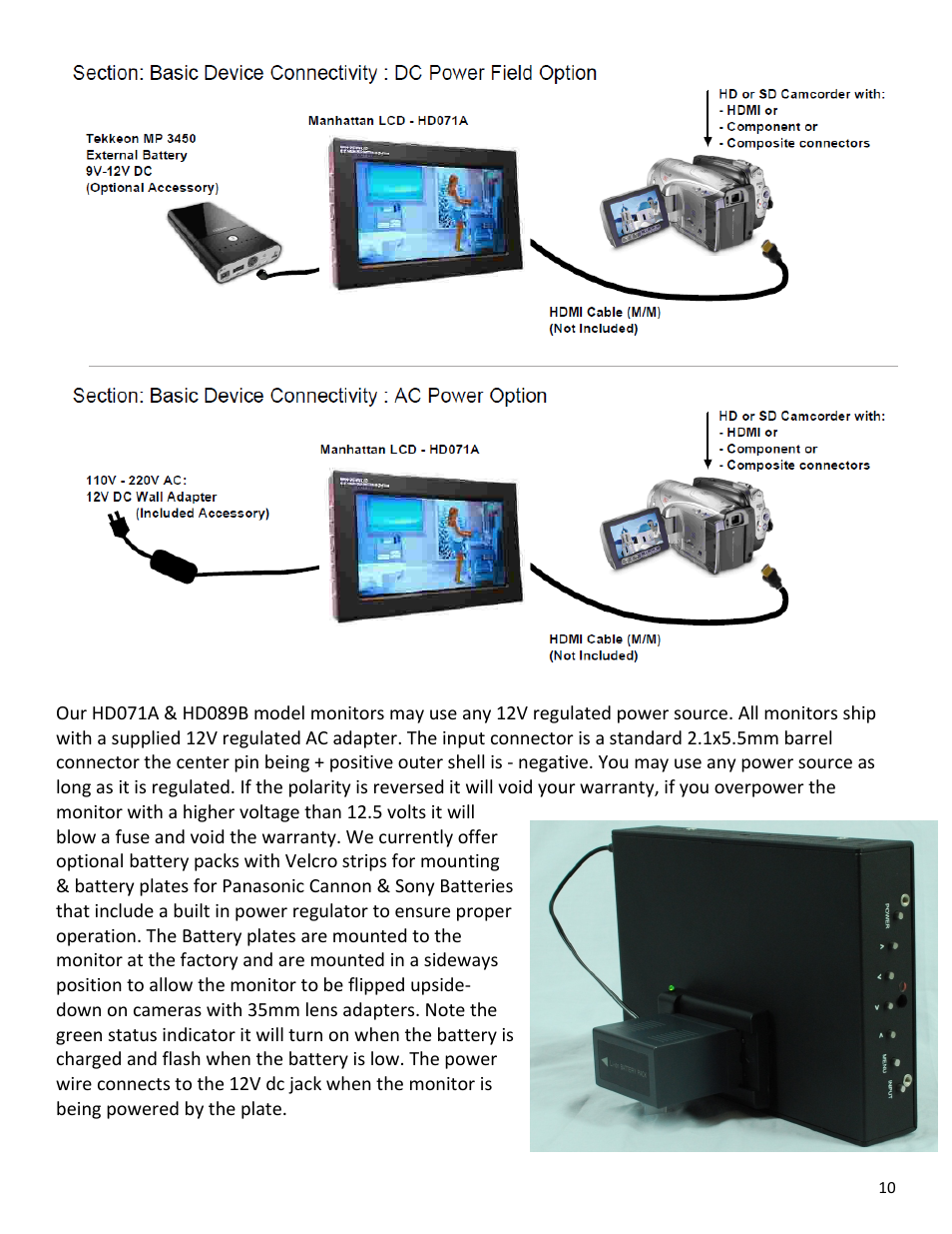 Manhattan LCD HD089B User Manual | Page 10 / 11