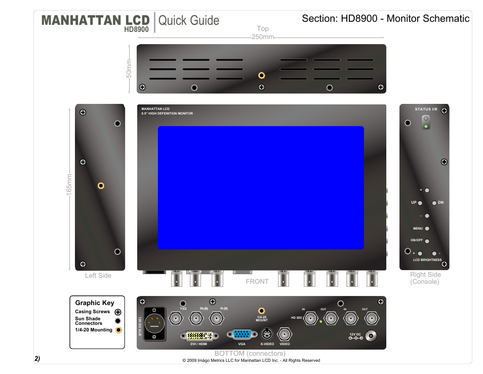 Manhattan lcd, Quick guide, Hd8900 | Manhattan LCD HD89XX User Manual | Page 3 / 12