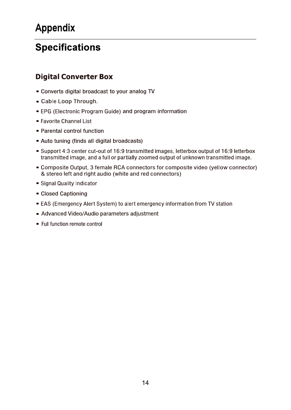 Mediasonic HW100STB User Manual | Page 16 / 16