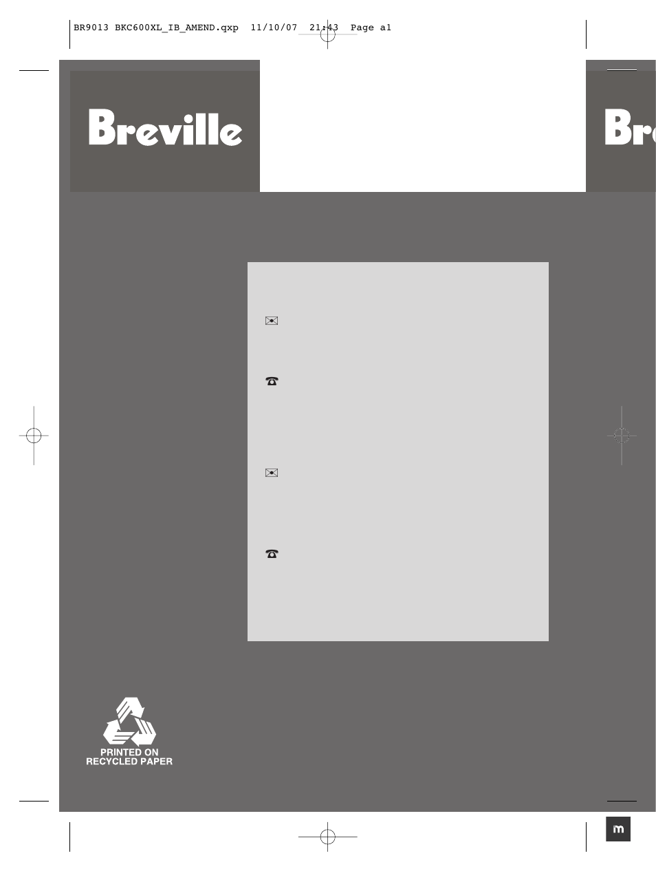 Breville BKC600XL User Manual | 28 pages