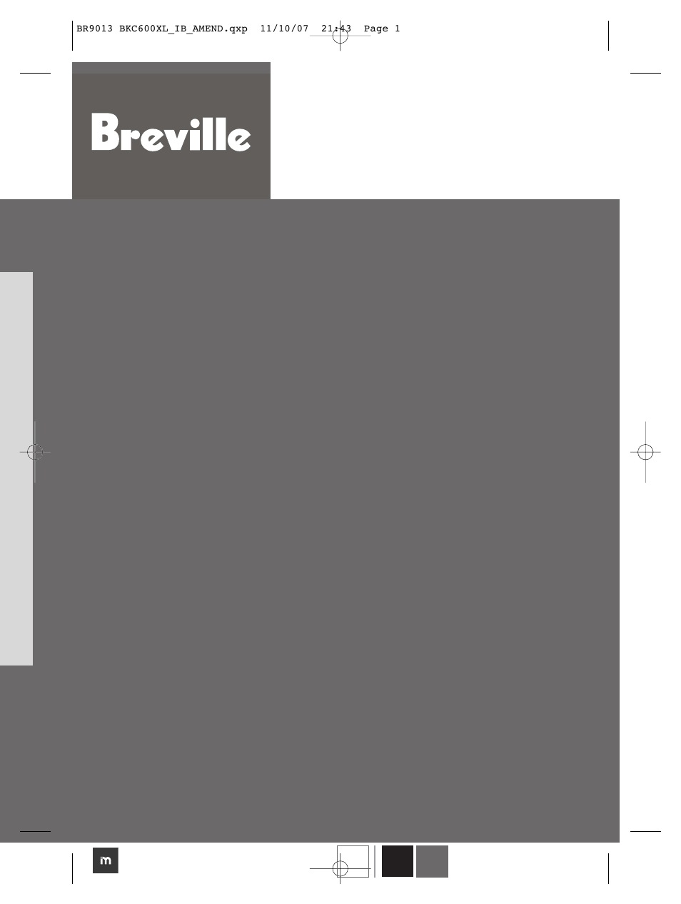 Gourmet single cup brewer | Breville BKC600XL User Manual | Page 2 / 28