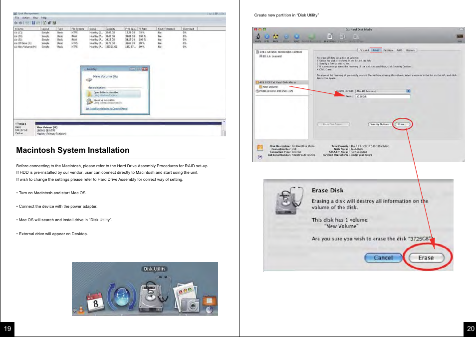 Macintosh system installation | Mediasonic HUR1-SU3S2 User Manual | Page 11 / 12