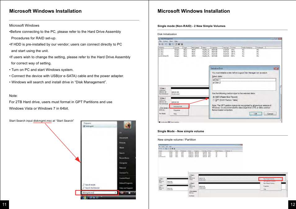 Microsoft windows installation | Mediasonic HUR1-SU3S2 User Manual | Page 7 / 12