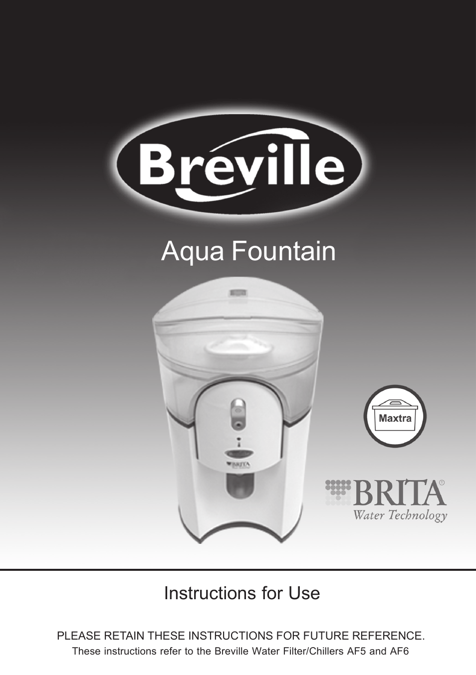 Breville AF6 User Manual | 20 pages