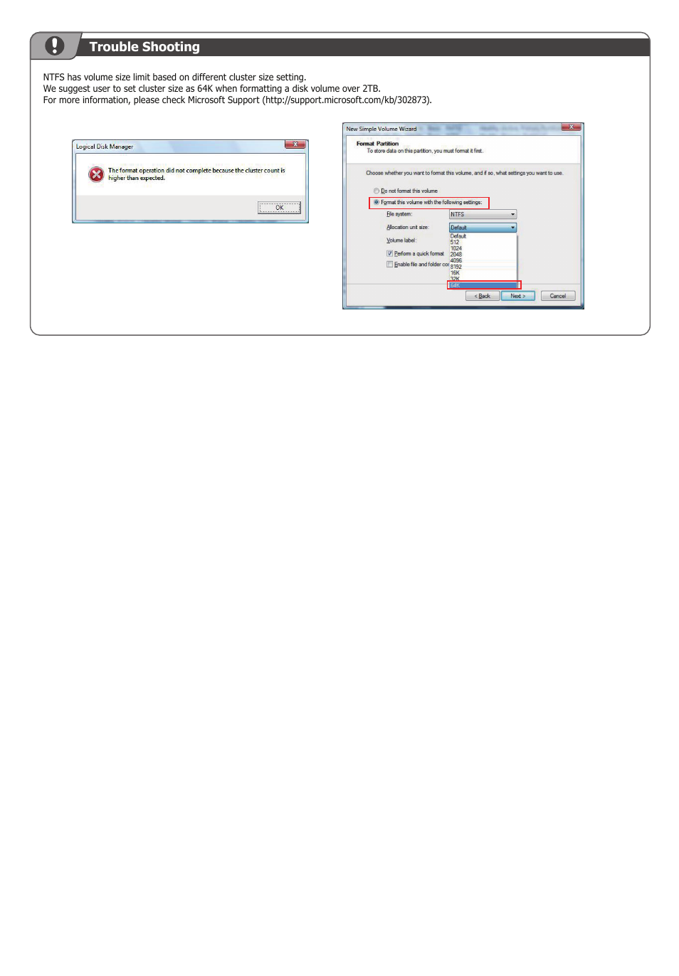 Trouble shooting | Mediasonic HFD1-SU3S2 User Manual | Page 4 / 4