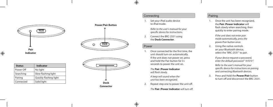 Mediasonic BRC-2531 User Manual | 2 pages