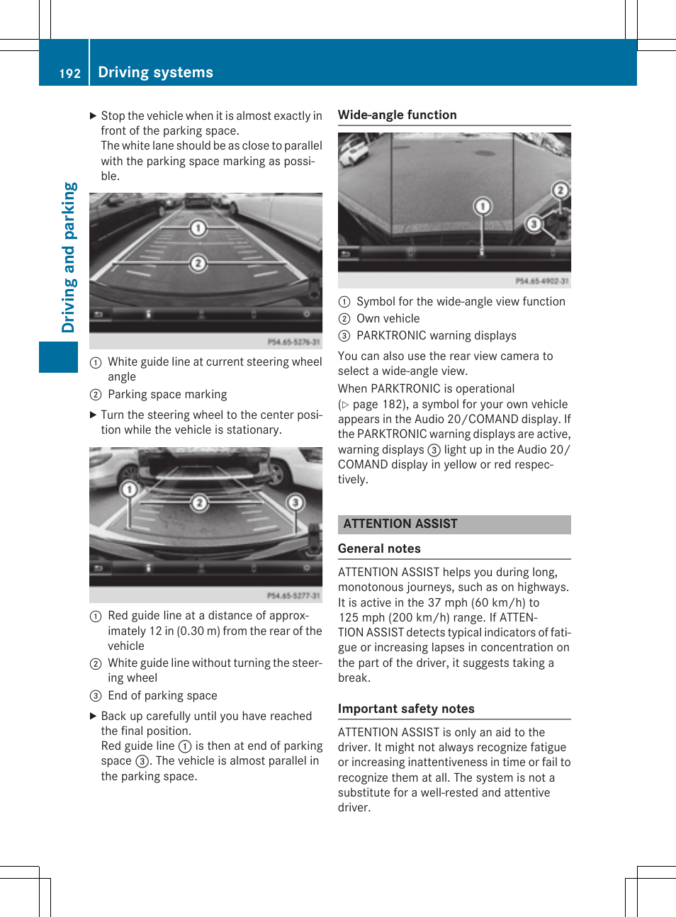 Dr ivi ng an d parki ng, Driving systems | Mercedes-Benz CLA-Class 2015 User Manual | Page 194 / 362