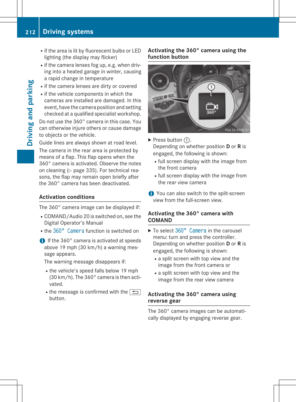 Dri vi ng and parkin g, Driving systems | Mercedes-Benz C-Sedan 2015 Owners Manual User Manual | Page 214 / 406