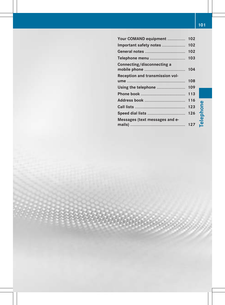 Telephone | Mercedes-Benz C-Sedan 2015 COMAND Manual User Manual | Page 103 / 214