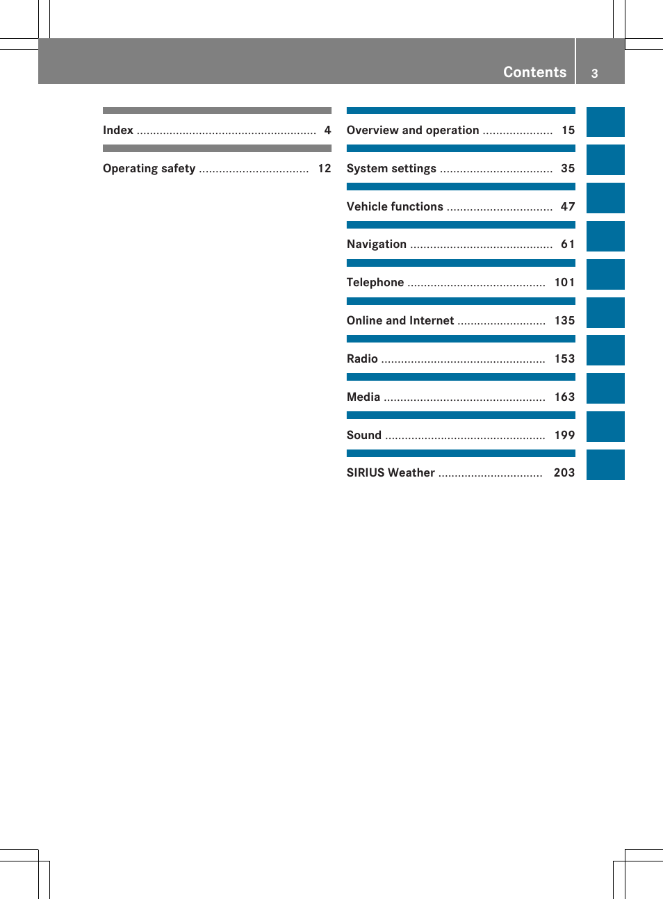 Mercedes-Benz C-Sedan 2015 COMAND Manual User Manual | Page 5 / 214
