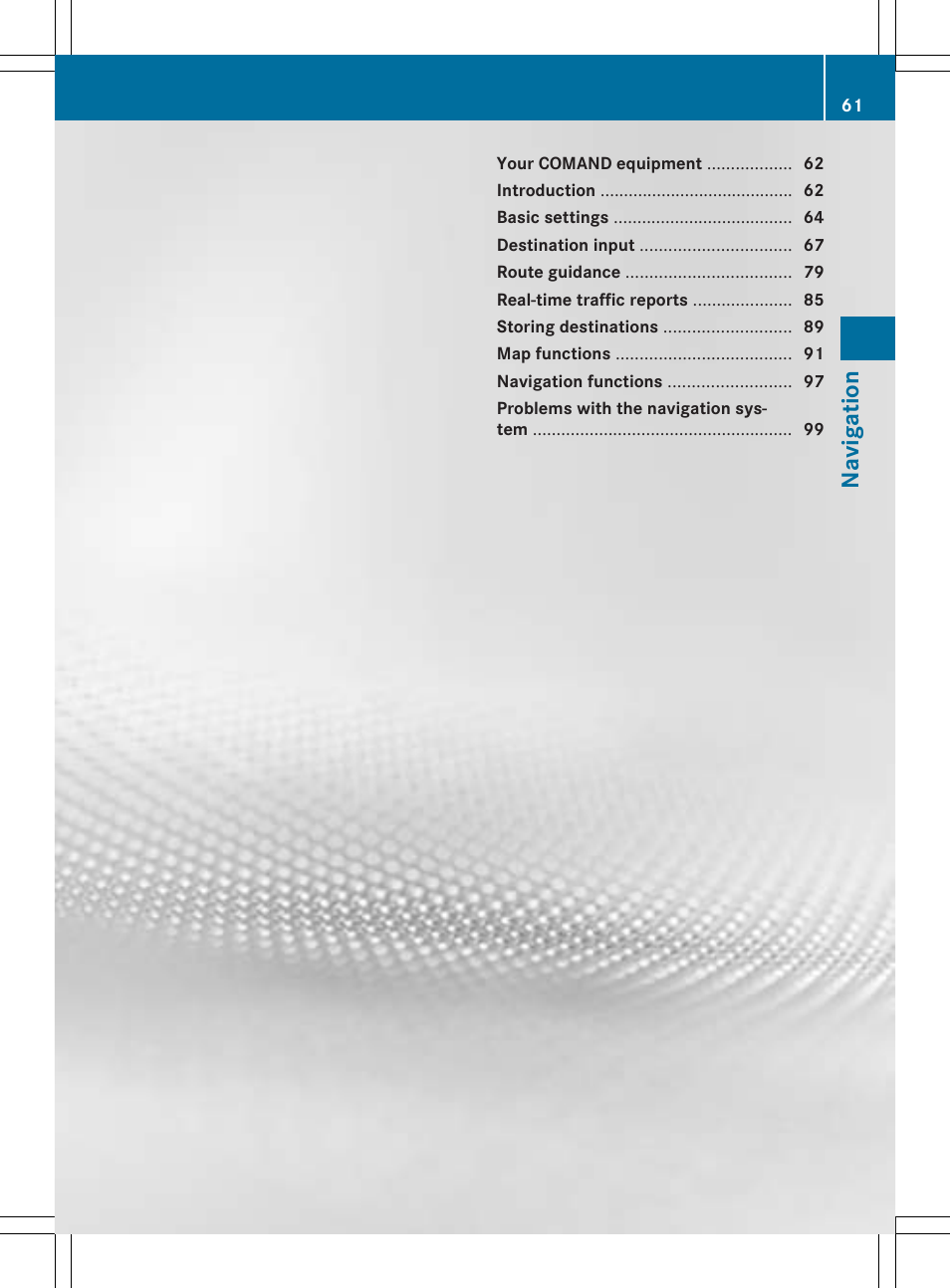 Navigat ion | Mercedes-Benz C-Sedan 2015 COMAND Manual User Manual | Page 63 / 214